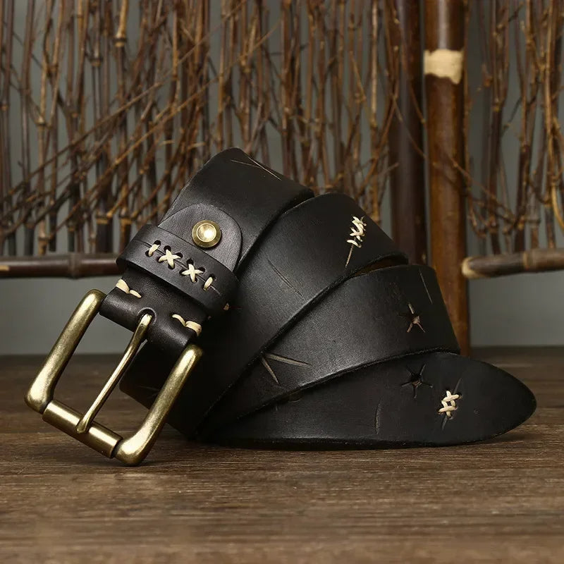 MARCELLO™ Vintage Buffalo Leather Belt