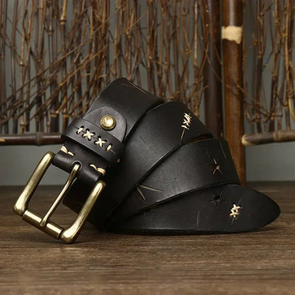 MARCELLO™ Vintage Buffalo Leather Belt