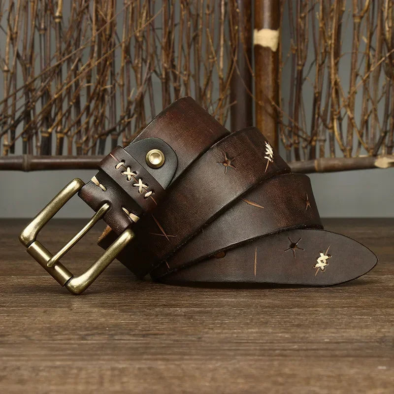 MARCELLO™ Vintage Buffalo Leather Belt