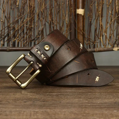 MARCELLO™ Vintage Buffalo Leather Belt