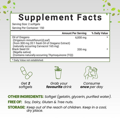 OreganPlus Immunity Boost Softgels