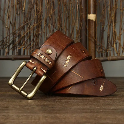MARCELLO™ Vintage Buffalo Leather Belt
