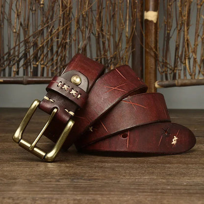 MARCELLO™ Vintage Buffalo Leather Belt